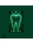 Tekli Dikey Kanvas Diş Poliklinik Tablosu Yeşil Tasarım Diş 3