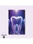 Tekli Dikey Kanvas Diş Poliklinik Tablosu Mor Tasarım Diş 2