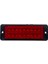12V-24V Ikaz Lambası 18-Ledli Kırmızı Delikli (Düz ve Çakarlı) (101*35 Mm) Unıversal 1