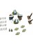 12V Marş Kömür Yuvası Iskra Tipi (4 Kömürlü Set) Erkunt-Hidromek-Jcb-Mf 2