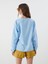 Yeni Sezon Kacik Yaka Oversize Bluz - S5QY39Z8 4