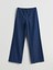 Yeni Sezon Beli Lastikli Cizgili Wideleg Kadin Jean Pantolon - S5GN68Z8 5