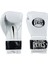 White Leather Strap & Attached Thumb And Hook & Loop Closure Boks Eldiveni 1