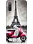 Xiaomi Mi 9 Se Uyumlu Pembe Scooter Eyfel Önü Desenli Silikon Kılıf 1