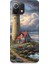 Xiaomi Mi 11 Lite Uyumlu Kayalıkta Gök Altında Deniz Feneri Desenli Silikon Kılıf 1