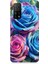 Xiaomi Mi 10T Uyumlu Gökkuşağı Renkli Güller Desenli Silikon Kılıf 1