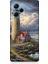 Xiaomi Poco X5 Pro Uyumlu Kayalıkta Gök Altında Deniz Feneri Desenli Silikon Kılıf 1