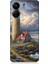 Xiaomi Redmi 13C Uyumlu Kayalıkta Gök Altında Deniz Feneri Desenli Silikon Kılıf 1