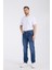 Erkek Pantolon Mavi Regular Fit Jeans 5