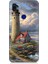 Xiaomi Redmi Note 7 Uyumlu Kayalıkta Gök Altında Deniz Feneri Desenli Silikon Kılıf 1