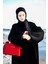 Siyah Dantelli Abaya Ferace 3