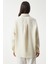 Oversize Basic Müslin Gömlek Açık Krem LMX0002 7