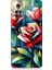 Xiaomi Poco M4 Pro Uyumlu Soyut Origami Gül Deseni Desenli Silikon Kılıf 1