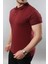 Erkek Slim Fit Dar Kesim Pamuklu Yumuşak Doku Nefes Alan Kumaş Erkek Polo Yaka T Shirt 4