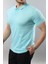 Erkek Slim Fit Dar Kesim Pamuklu Yumuşak Doku Nefes Alan Kumaş Erkek Polo Yaka T Shirt 4