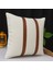 Premium Çift Taraflı Taba Beyaz Deri Kırlent Kılıfı/ev ve Ofis Için 45X45CM Kırlent Kılıfı 4