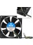 12V 8cm 4 Pinli Kasa Fanı Dc 12V 8X8X2.5CM 4 Pin Fan 3