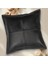 Premium Dekoratif Siyah Deri Kırlent Kılıfı/ev ve Ofis Için Gerçek Deri 45X45CM Kırlent Kılıfı 2