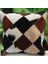 Premium Dekoratif Patchwork Deri Kırlent Kılıfı/ev ve Ofis Için Gerçek Deri 45X45CM Kırlent Kılıfı 4