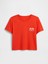 Kadın Kırmızı Gapfit Breathe Jersey Crop T-Shirt 2