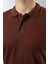 Erkek Slim Fit Dar Kesim Pamuklu Yumuşak Doku Nefes Alan Kumaş Erkek Polo Yaka T Shirt 2