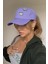 Pin Detaylı Lila Şapka - %100 Pamuk Snapback Cap 2
