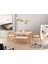 Uyar (Sadece Masa) Cappuccino Highgloss 90*160+30 Pars Açılabilir Masa 1