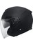 Motosiklet Yarım Açık Kask Güneş Vizörlü Motor Kask Mat Black 3