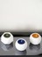 Tealight Beton Mumluk 3 Lü Set, Dekoratif Hediyelik Ham Beyaz 2