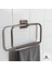 Isaoğlu Yapı Antik Gold Banyo Havluluk Kare Modern Tasarım Pirinç Malzeme Eskitme Gold Havluluk 1