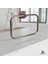 Isaoğlu Yapı Antik Gold Banyo Havluluk Kare Modern Tasarım Pirinç Malzeme Eskitme Gold Havluluk 2
