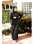 Siyah Ipek Krep Abaya (Sadece Abaya) 1