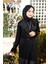 Siyah Ipek Krep Abaya (Sadece Abaya) 7