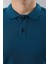 Erkek Slim Fit Dar Kesim Pamuklu Yumuşak Doku Nefes Alan Kumaş Erkek Polo Yaka T Shirt 2