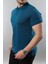Erkek Slim Fit Dar Kesim Pamuklu Yumuşak Doku Nefes Alan Kumaş Erkek Polo Yaka T Shirt 3