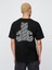 Erkek Siyah Pocket Grafik Baskılı T-Shirt 1