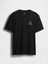 Erkek Siyah Pocket Grafik Baskılı T-Shirt 2