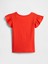 Kız Bebek Mercan Fırfır Kollu T-Shirt 3
