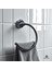 Isaoğlu Yapı Siyah Havluluk Klasik Vintage Tasarım Banyo Havluluk Pirinç Materyal Mat Siyah Paslanmaz 1