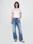 Kadın Beyaz Transparan Crop T-Shirt 4