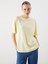 Yeni Sezon Bisiklet Yaka Nakisli Oversize Kadin Tisort - S5QS54Z8 1