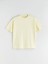 Yeni Sezon Bisiklet Yaka Nakisli Oversize Kadin Tisort - S5QS54Z8 5