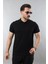 Erkek Slim Fit Dar Kesim Pamuklu Yumuşak Doku Nefes Alan Kumaş Erkek Polo Yaka T Shirt 3