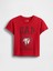Erkek Bebek Kırmızı Superman Grafik Baskılı T-Shirt 1