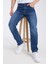 Erkek Pantolon Mavi Regular Fit Jeans 3