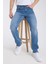 Erkek Pantolon Mavi Regular Fit Jeans 3