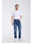 Erkek Pantolon Mavi Regular Fit Jeans 4