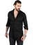 Slim Fit Dar Kesim Dokulu Spor Gömlek Likralı Pamuklu Esnek Kumaş Gömlek 2001810 6