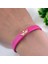 F Harfine Özel Doğal Pembe Derili Taç Motifli 14 Ayar Altın Plakalı Hediye Bileklik-495Harf 5