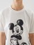 Yeni Sezon Bisiklet Yaka Mickey Mouse Baskili Kadin Tisort - S5OY17Z8 3